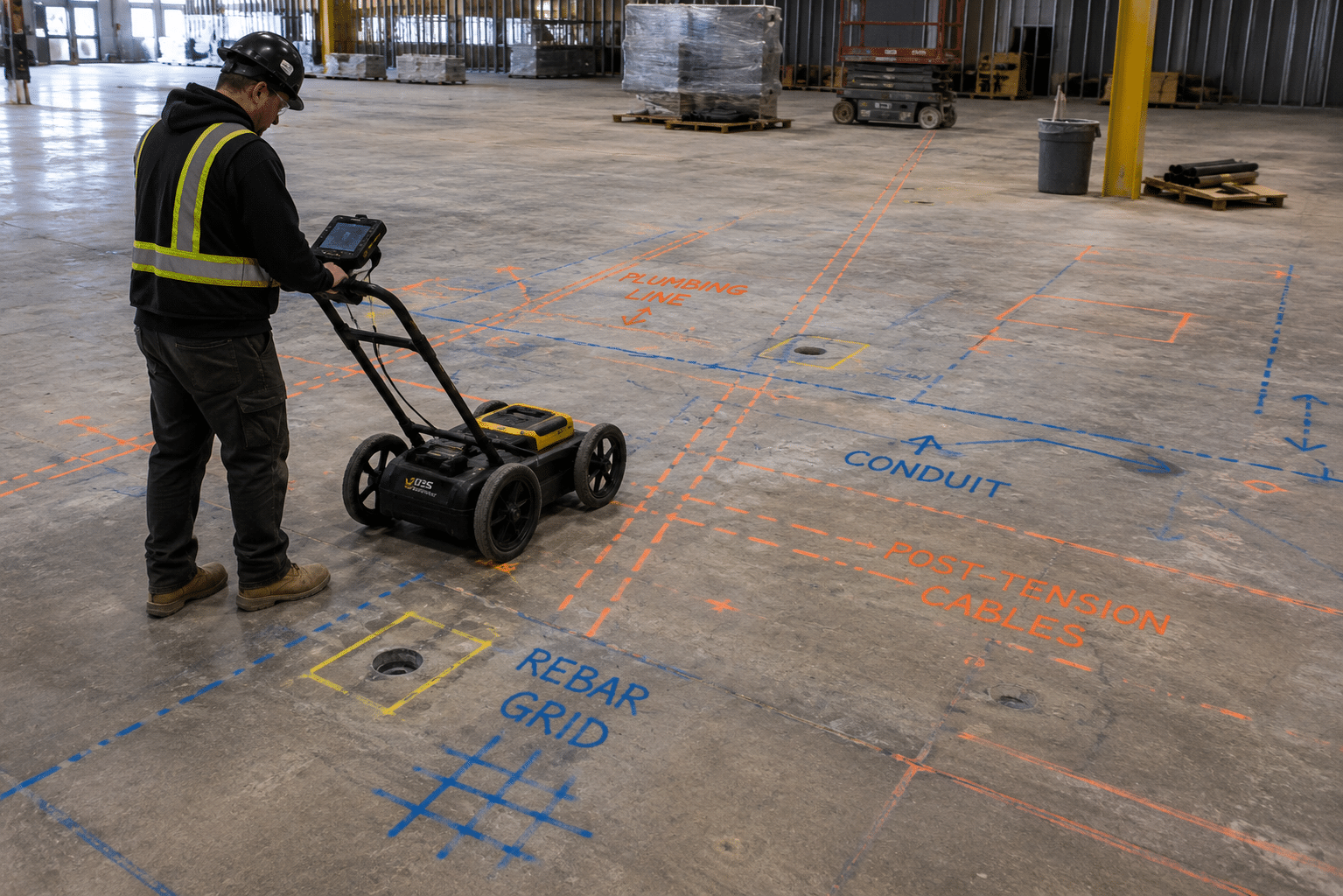 Concrete Scanning Before Cutting or Coring