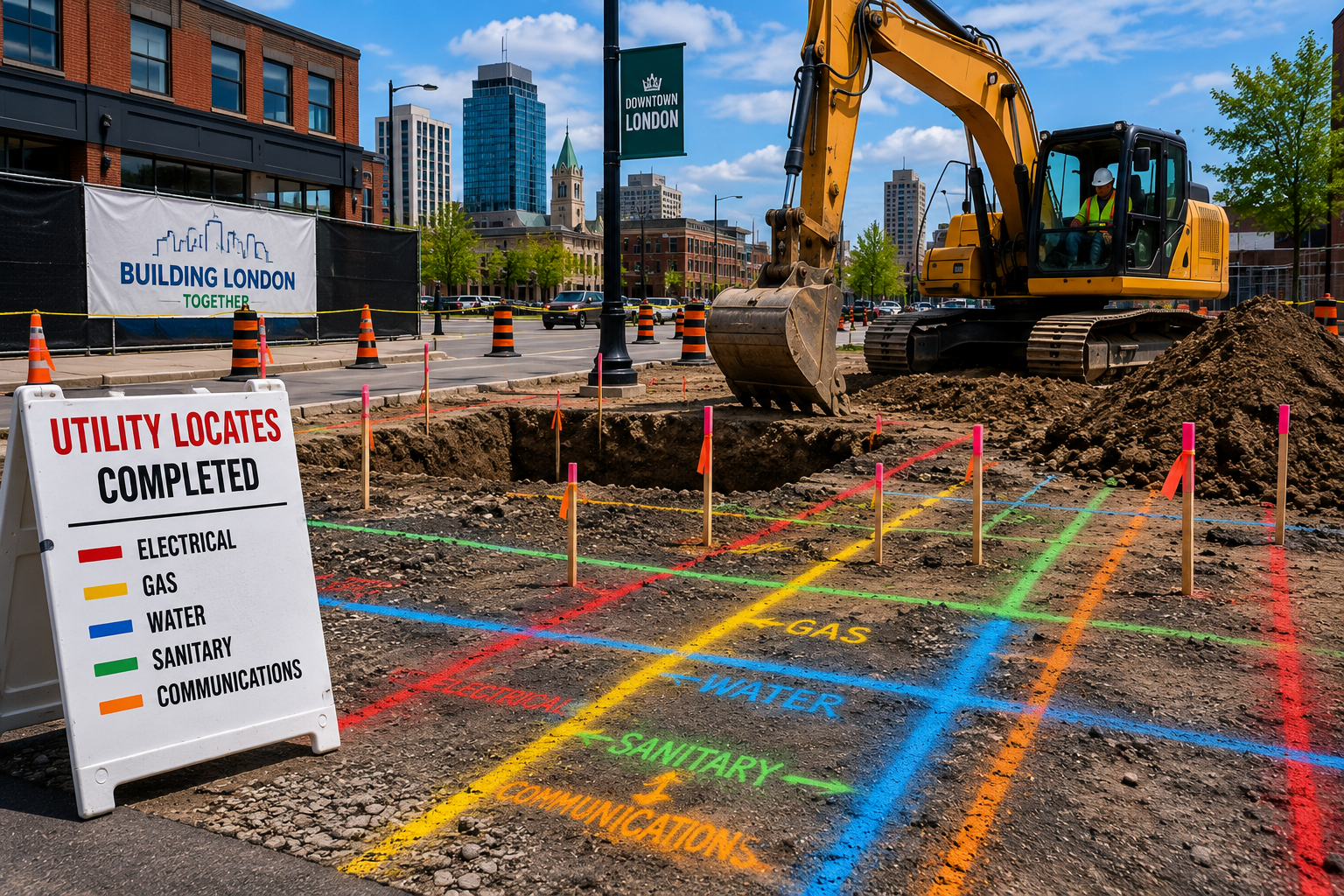 Utility Locates in London Before Excavation